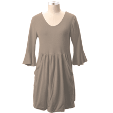 Organic Cotton Dress Kanga Tunic (Clay-Dyed ECColors: --, Natural SOSize: --)